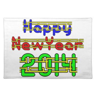 Happy New Year 2014 Placemats