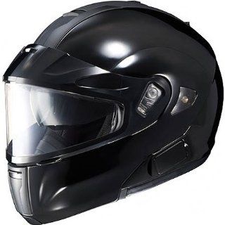 HJC Solid Men's IS MAX BTSN Bluetooth Snow Racing Snowmobile Helmet   Black / Large: Automotive