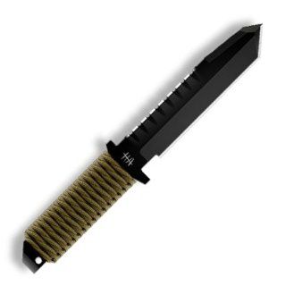 Hardcore Hardware Australia BFK01 Big Dog Survival Knife Coyote Para Cord Handle : Tactical Fixed Blade Knives : Sports & Outdoors