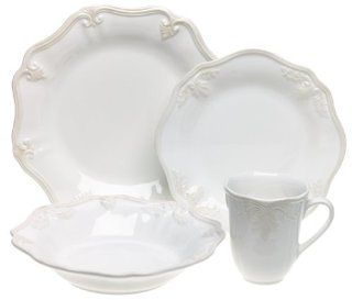 Lenox Butlers Pantry Gourmet Earthenware 16 Piece Service for 4 Dinnerware Sets Kitchen & Dining