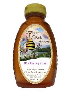 Winter Park Honey Blackberry Honey (Pure Natural Raw Honey) 16oz : Gourmet Honey : Grocery & Gourmet Food