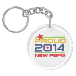2014 Proud New Papa Keychains