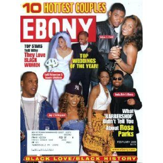 Ebony February 2003 10 Hottest Couples, Barbershop & Rosa Parks, Top Weddings of the Year, CIAA Special Section Ebony Magazine Books