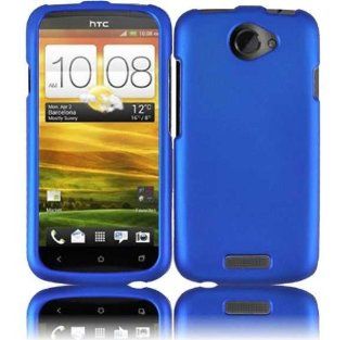 VMG For T Mobile HTC One S Ville Cell Phone Matte Faceplate Hard Case Cover   Cool Metallic Blue: Cell Phones & Accessories
