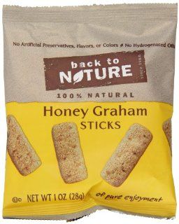 Back to Nature Honey Graham Sticks, 1 Ounce Bags (Pack of 32) : Back To Nature Chocolate Chunk Cookies : Grocery & Gourmet Food