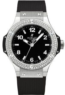 Hublot Big Bang Black Dial Diamond Black Rubber Ladies Watch 361.SX.1270.RX.1104 at  Women's Watch store.