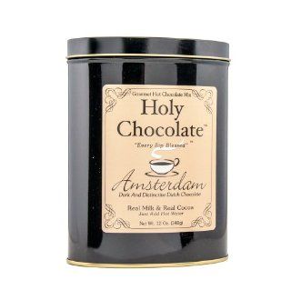 Holy Chocolate Gourmet Instant Drinking Chocolate   Amsterdam 12oz Luxury Can  Hot Cocoa  Grocery & Gourmet Food