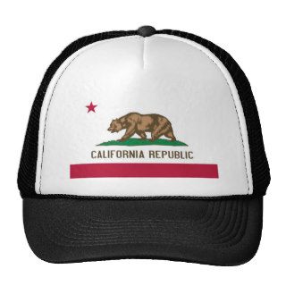 California Republic Bear State Flag Hat
