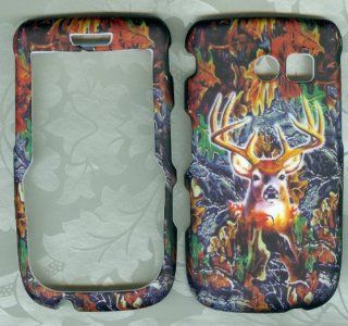 camo deer Samsung R375C Straight Talk Phone Cover case rubberized: Cell Phones & Accessories