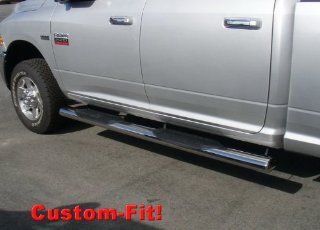 Premium Custom Fit 09 15 Ram 1500/10 14 2500/3500 Crew Cab Stainless 6" Extra Wide Side Step Nerf Bars Running Boards(2pcs with Mounting Bracket Kit) Automotive