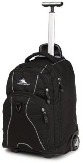 High Sierra Freewheel Wheeled Book Bag Backpack, Black: Sports & Outdoors