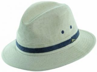 Tommy Bahama Linen Blend Canvas Safari Hat at  Mens Clothing store: Fedoras