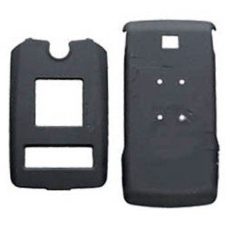 Hard Plastic Snap on Cover Fits LG AX380 UX380 Wave Black Rubberized Alltel: Cell Phones & Accessories