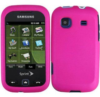 For Sprint Samsung Trender M380 Accessory   Rubber Pink Case Proctor Cover Cell Phones & Accessories