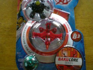 Bakugan BakuCore Starter Pack with Silver Frost Freezer; Smokey Battle Damage Red Atmos, and Smokey Green Battle Damage Mystery Ball: Toys & Games