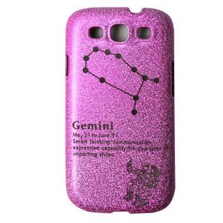 Samsung Galaxy S3 i9300 phone shell by Benwis, Galaxy S3 Pink Zodiac series protective shell (Gemini): Cell Phones & Accessories