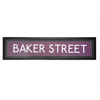 baker street london framed print by i love retro
