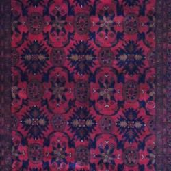 Afghan Hand knotted Khal Mohammadi Rust/Navy Wool Rug (6'6 x 9'7) 5x8   6x9 Rugs