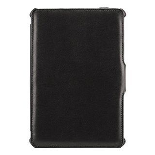 Amzer Shell Portfolio Multi Angle Folio Case Cover for Apple iPad mini   Black Leather Texture (AMZ95178): Computers & Accessories