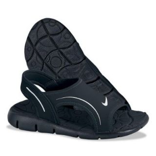 Nike Girl's Sunray 7.5 Sandal (Black/ White)   13C: Shoes