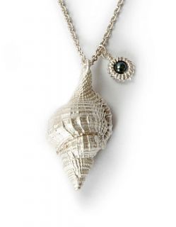 crown conch shell pendant by e + k charms