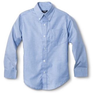 French Toast Boys School Uniform Long Sleeve Oxford Shirt   Lite Blue 12