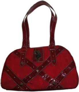 Women's US Polo Assn Purse Handbag Under Cover Red Shoulder Handbags Shoes