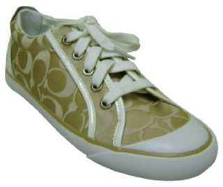 Coach Barrett Signature Light Khaki Tennis Shoes: Sneakers: Shoes