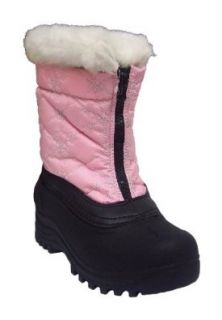Itasca Snowstomper Girls 806080 Pink Snowflake M 060: Snow Boots: Shoes
