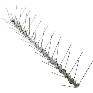 Bird-X Stainless Steel Bird Spikes — 50ft.L x 5in.W, Model# STS-50  Bird Repellers