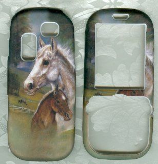 Racing Two Horses T404g T469 Sgh t404g Hard Faceplate Cover Phone Case for Samsung Gravity 2: Cell Phones & Accessories