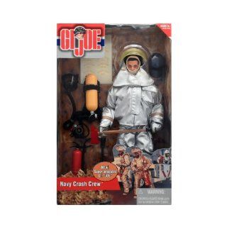 G.I Joe Navy Crash Crew Fire Fighter in Fireproof Suit 12 Inch Action Figure: Toys & Games