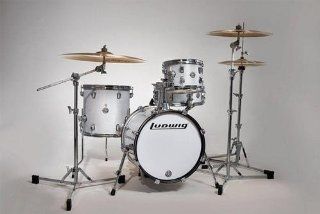 Ludwig Breakbeats by Questlove 4 Piece Shell Set (White Sparkle): Musical Instruments
