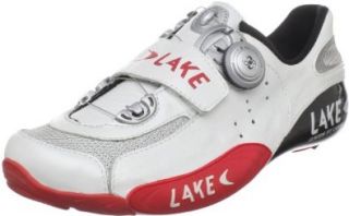 Lake Women's CX401 Cycling Shoe,White/Red,5 M US Shoes