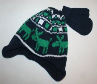 Carter's Baby/Toddler Reindeer Hat & Glove Cold Weather Set (2T 4T): Clothing