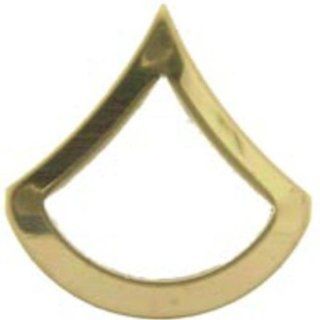 U.S. Army E3 Private First Class Pin Gold Plated 1": Sports & Outdoors