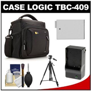 Case Logic TBC 409 Digital SLR Camera Shoulder Case (Black) with LP E8 Battery & Charger + Tripod + Kit for Canon Rebel T3i, T4i, T5i : Camera & Photo