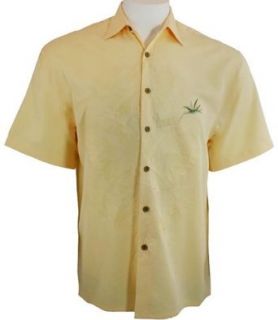Bamboo Cay Men's Tropical Style Shirt in Banana Yellow   Banana Leaves at  Mens Clothing store: Button Down Shirts