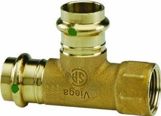 Viega 77588 ProPress Bronze Tee with Female 3/4 Inch P x Female NPT   Pipe Fittings  