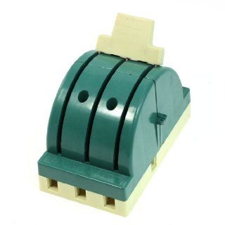 AC 380V 63A 3 Pole Double Throw Circuit Control Knife Disconnect Switch Green: Home Improvement