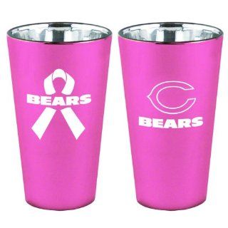 Boelter NFL Chicago Bears Breast Cancer Awareness Lusterware Pint 16 Oz : Beer Glasses : Sports & Outdoors