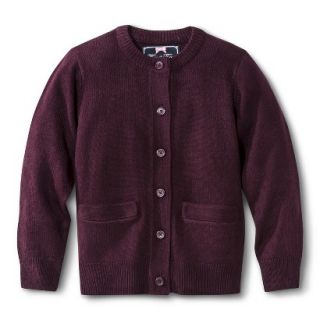 French Toast Girls School Uniform Knit Cardigan Sweater   Burgundy 16