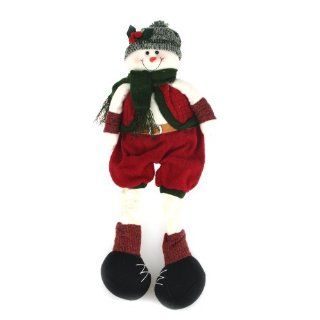 Clearance Price Christmas 20 inch Handmade Soft Leg Snowman Plush Figure Toy, Christmas Gift and Decoration   Christmas Ball Ornaments