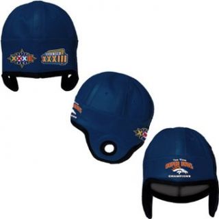 Reebok Denver Broncos Super Bowl Commemerative Faux Leather Helmet Head Cap Clothing