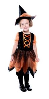 Pumpkin Patch Witch Toddler With Hat Costume, Toddler 3/4 Clothing