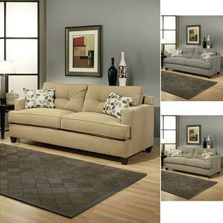 Furniture Of America Nicolas Micro denier Fabric Sofa