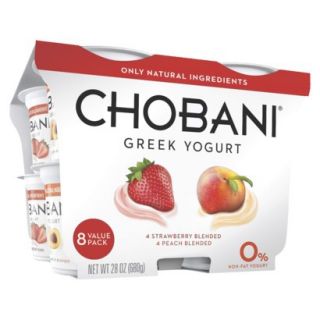 Chobani® Non Fat Strawberry and Peach Blende