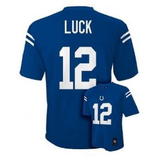 Indianapolis Colts Luck Jersey Pre school Kids Medium 5 6 : Sports Fan Football Jerseys : Clothing