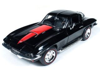 1967 Chevrolet Corvette Sting Ray L88 427 Tuxedo Black 1/18 by Autoworld AMM1004: Toys & Games