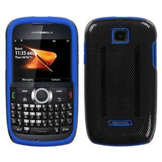 MYBAT KMOTWX430HPCFUOC003NP Fusion Premium Durable Protective Case for Motorola Theory   1 Pack   Retail Packaging   Electric Blue: Cell Phones & Accessories